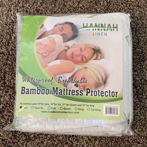 Twin size bamboo mattress protector